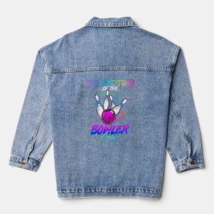 Großer Bruder des Bowler Girl Matching Family Bow Jeansjacke