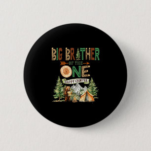 Großer Bruder des einen glücklichen Camper 1. Gebu Button