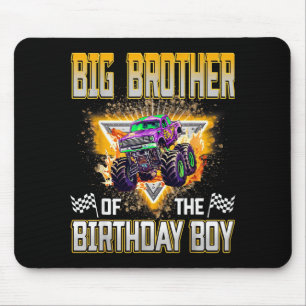 Großer Bruder des Geburtstagsjungen-Monstertruck-G Mousepad