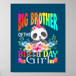 Großer Bruder des Geburtstagskameraden Panda Unico Poster