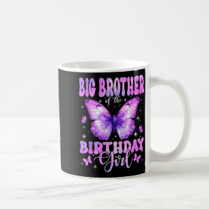 Großer Bruder des Geburtstagsmädchens Schmetterlin Kaffeetasse