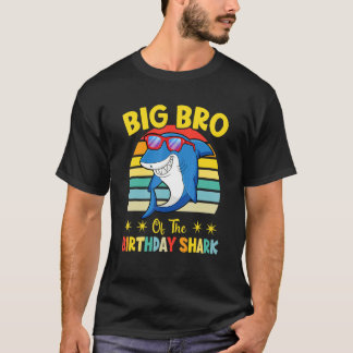 Großer Bruder des Shark Geburtstags Familiengeburt T-Shirt