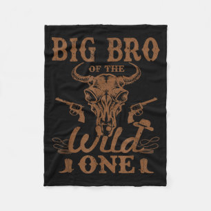 Großer Bruder des wilden Cowboy-Western-Rodeo-Part Fleecedecke