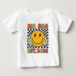 Großer Bruder Est 2026 Retro Ankündigung Großer Br Baby T-shirt