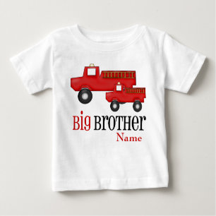 Großer Bruder-Feuer-LKW-personalisiertes Shirt