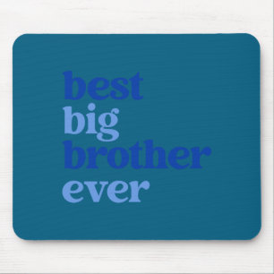 Großer Bruder immer grau mit blauem Text Jungen _2 Mousepad