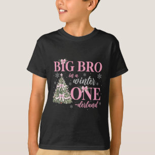 Großer Bruder in einem Winter-Onederland-Geburtsta T-Shirt