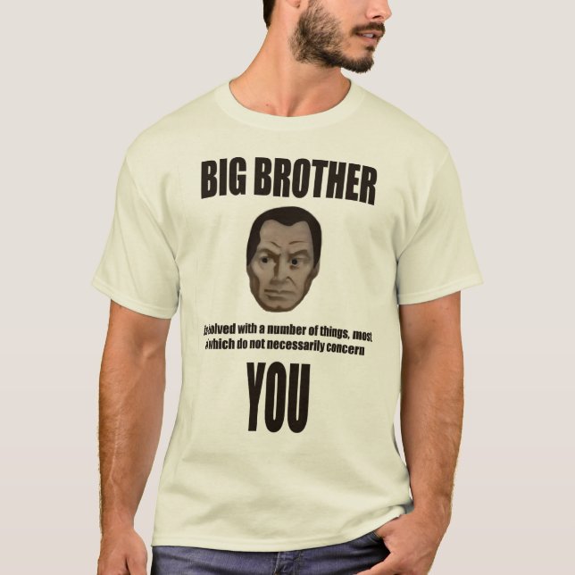 Großer Bruder ist nicht interessiert T-Shirt (Vorderseite)