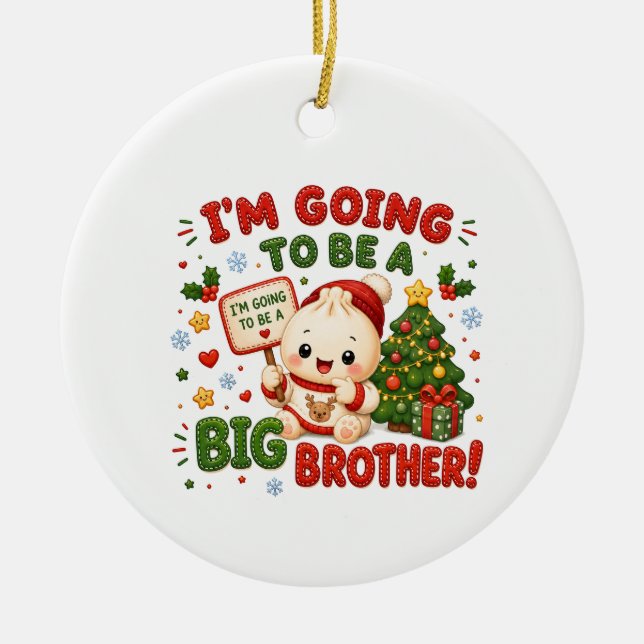Großer Bruder Keramik Ornament (Vorne)