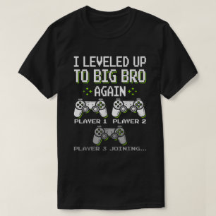 Großer Bruder Level Up Shirt - Gamer-Geschwister-E