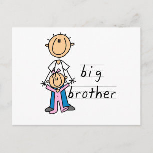 Großer Bruder mit Baby-Schwester T-Shirts und Gesc Postkarte