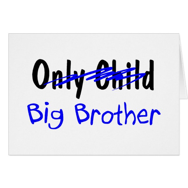 Großer Bruder (nicht mehr Einzelkind) (Vorderseite (Horizontal))
