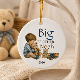 Großer Bruder personalisiert Keramik Ornament