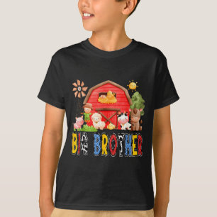Großer Bruder Rote Farm Kuh Geburtstagsjunge passe T-Shirt