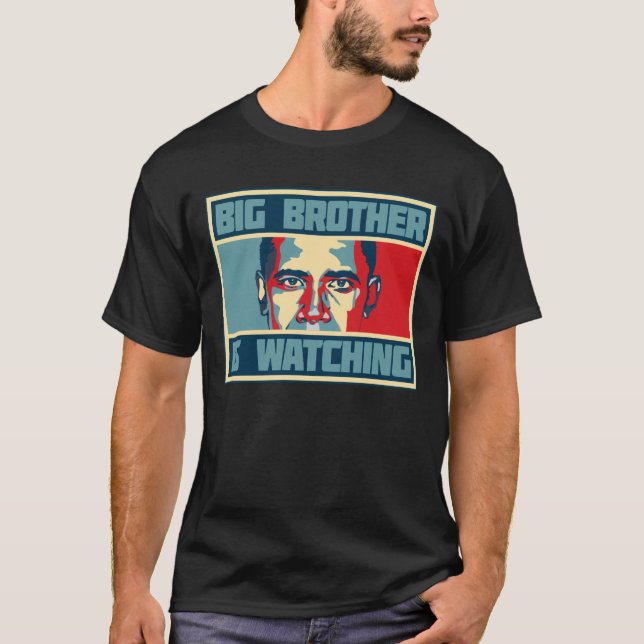 Großer Bruder-T - Shirt Obama (Vorderseite)