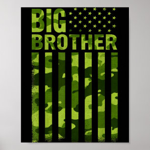 Großer Bruder Tarnung amerikanische Flagge geförde Poster
