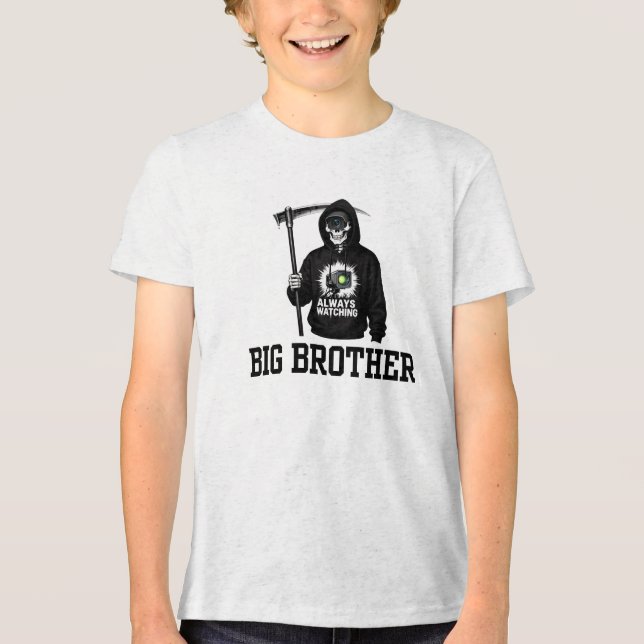 Großer Bruder Tri-Blend Shirt (Vorderseite)