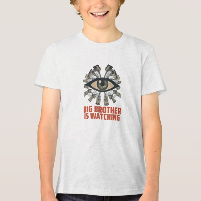 Großer Bruder Tri-Blend Shirt (Vorderseite)