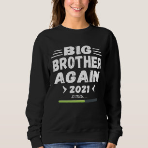 Großer Bruder tritt erneut bei für Jungen mit Cool Sweatshirt