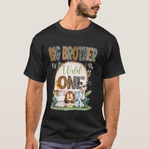 Großer Bruder von Wild One Erste Geburtstags-Safar T-Shirt