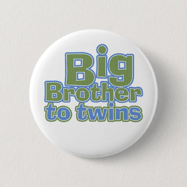 Großer Bruder - Zwillinge Button (Vorderseite)