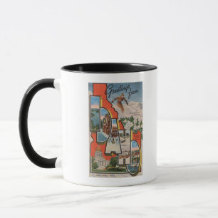 Großer Buchstabe ScenesIdaho Idahos (Skifahren) Tasse