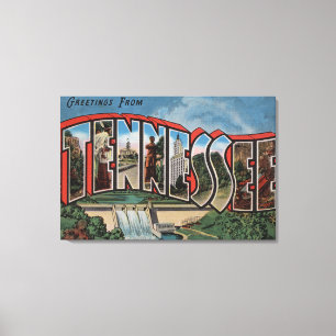 Großer Buchstabe ScenesTennessee Tennessees Leinwanddruck
