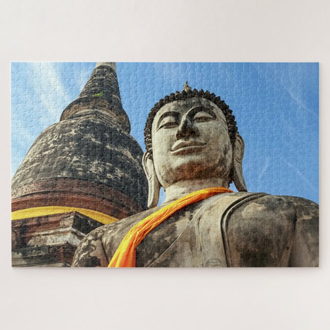 Grosser Buddha in Ayutthaya, Thailand Puzzle (Horizontal)