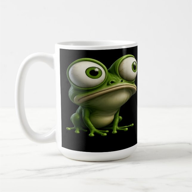 Grosser Cartoon-Frosch Kaffeetasse (Links)