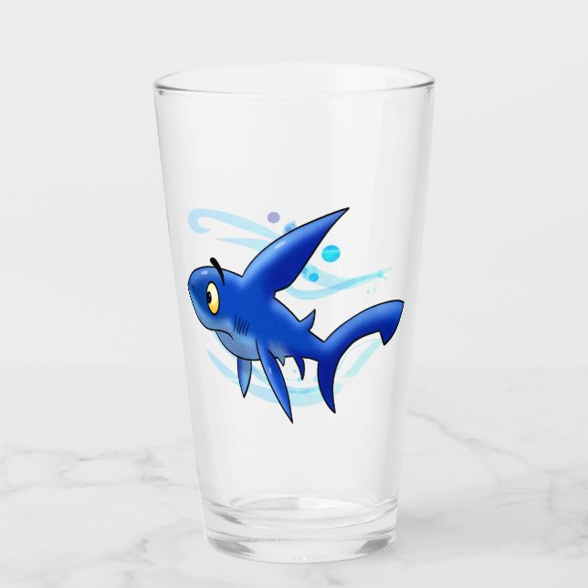Großer Cartoon Glas (Vorderseite)