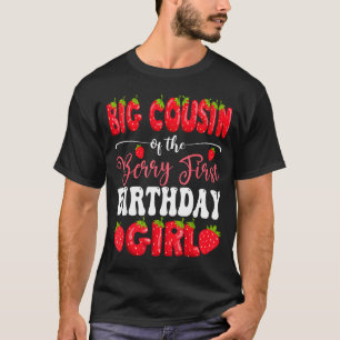 Großer Cousin der Beere erster Geburtstag Mädchen T-Shirt