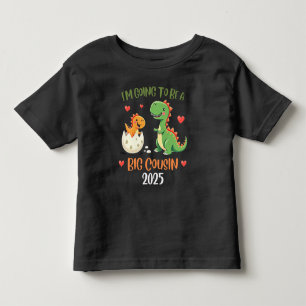 Großer Cousin Dinosaurier Ich Werde Cousin Baby Re Kleinkind T-shirt