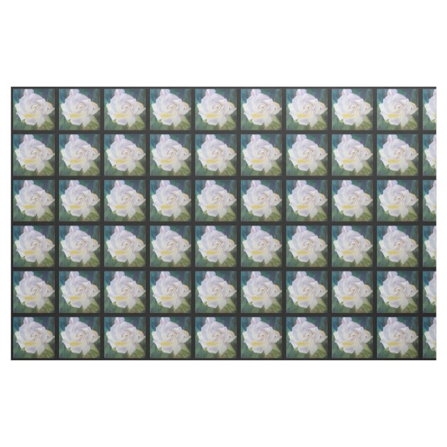 Großer cremefarbener Gardenia Stoff (Fat Quarter (45,7 x 55,9 cm))