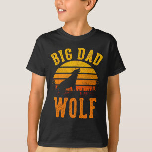 Großer Dad Wolf Lustiger Outdoor-Camping-Liebhaber T-Shirt