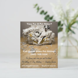 Großer Dan auf Kauen Sofa Haustier Sitzen Flyer 4x