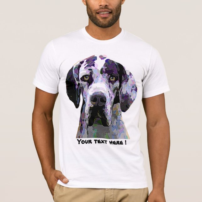 Großer Däne-Blendungs-FarbT - Shirt (Vorderseite)
