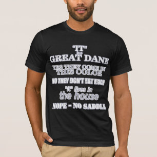 Großer Däne-gehender Antwort-Dunkelheits-T - Shirt