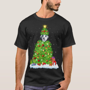Großer Dane Hund Xmas Licht Baum Funny Great Dane T-Shirt