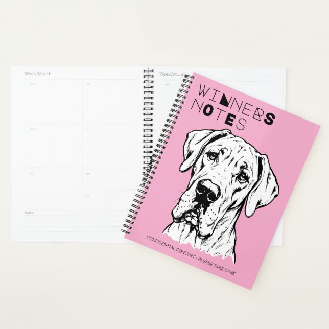 Großer Däne Hundeshow-Geschenknotizbuch Planer (Anzeige)