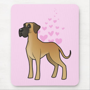 Großer Däne-Liebe Mousepad