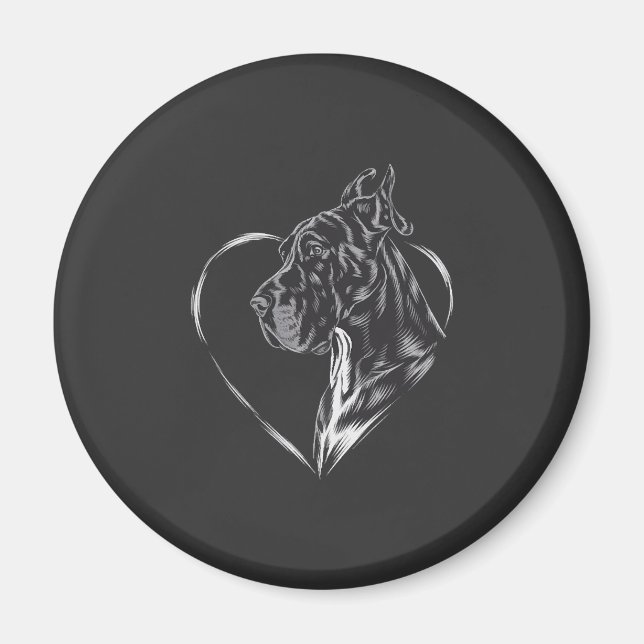 Großer Däne  Magnet (Vorne)