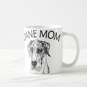 Großer Däne-Mama-Harlekin UC Tasse