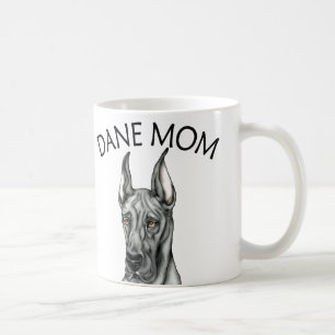 Großer Däne-Mama-Schwarzes Tasse