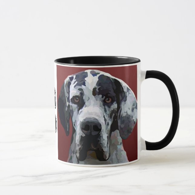 Großer Däne schöne Harly Tasse (Rechts)