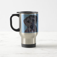 Großer Däne-Silber Merle Tasse