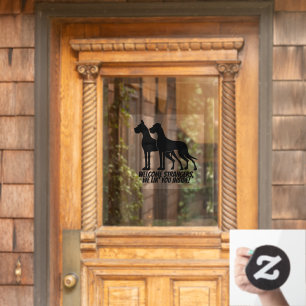 Großer Dane-Sticker / Kleben Fensteraufkleber