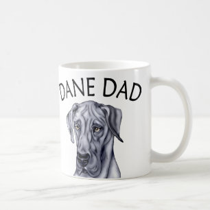 Großer Däne-Vater blauer UC Tasse