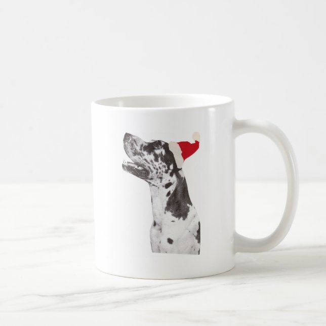 Großer Däne-Weihnachtsmannmütze Kaffeetasse (Rechts)
