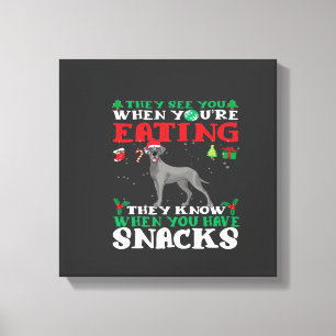 Großer Däne Weihnachtsspaß Classic T-Shirt Leinwanddruck