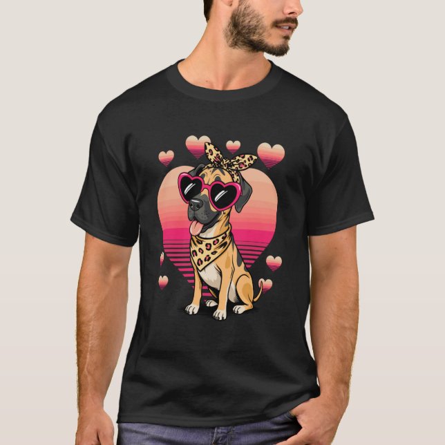 Großer Dänischer Valentinstag T-Shirt (Vorderseite)